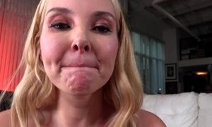 'Aaliyah Love jerks off and uses her pussy to tease Mr. POV in this point of view hand job video called Skin to Skin!'