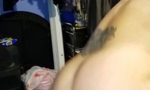 'She rides cock while squirting and soaking me'