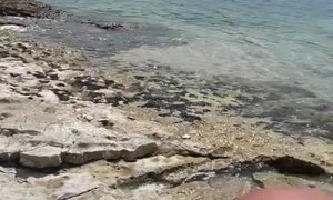 'Am Ã¶ffentlichen Strand von Valalta megageil gesquirtet - Schweinchenstrand - Punta Kriz'