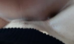 'Impatient tearing of pantyhose and huge cumshot in the car'
