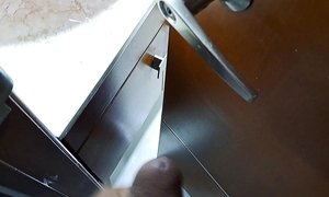 my stepmother takes a shower, it makes me horny to see her naked body. Suck my dick in the bathroom (pov)
