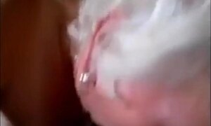 White hair granny suck cock and swallow