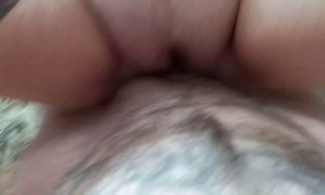 fucked a fat woman with a big dick in her pussy and finished on a hairy pussy