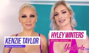 Hyley Winters And Kenzie Taylor - And Share Each Other And A Cock