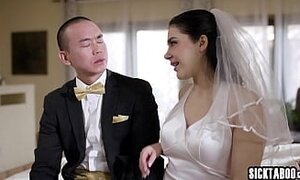 Naughty big ass MILF bride Valentina Nappi enjoyed deep anal sex after she deepthroated by husband Ryan Driller