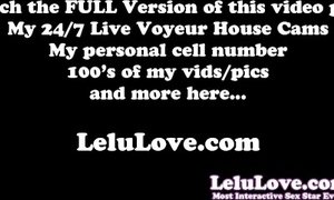 'Behind the scenes blooper & sex clips, closeup spreads, virtual facesitting, topless dick ratings from 2 to 8.5 - Lelu Love'