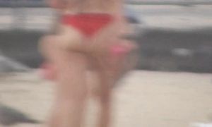 Beach Girls with Big Boobs Voyeur Porn
