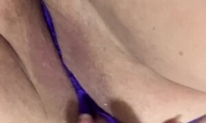 Purple panties pleasure