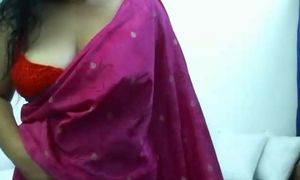 Indian mommy undressing saree