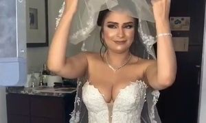 Arab Egyptian hefty mammories wifey - sizzling Wedding sundress