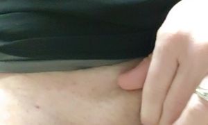 'Public bathroom quickie self play. Lunch hour special! Fucking loving my pussy!'