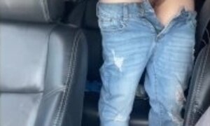 Public parking lot changing and teasing feet and pussy FULL FACE FULL VERSION ON OF
