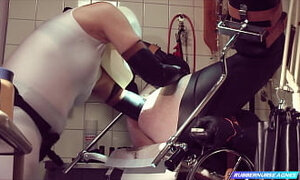 Rubbernurse Agnes - massive pegging and deep analfisting up to the upper arm