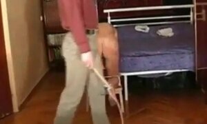 Severe Cable Whipping for Russian Housewife