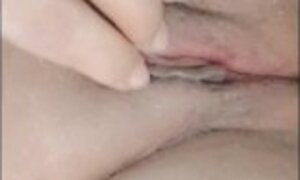 My finger playing with my sweet pussy