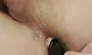 Male solo anal masturbation milking prostate massage, anal dildo, anal fingering, solo male anal