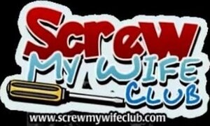 SCREW MY WIFE CLUB - Brunette Swinging House Wifey Gets Fucked Hard For Fun
